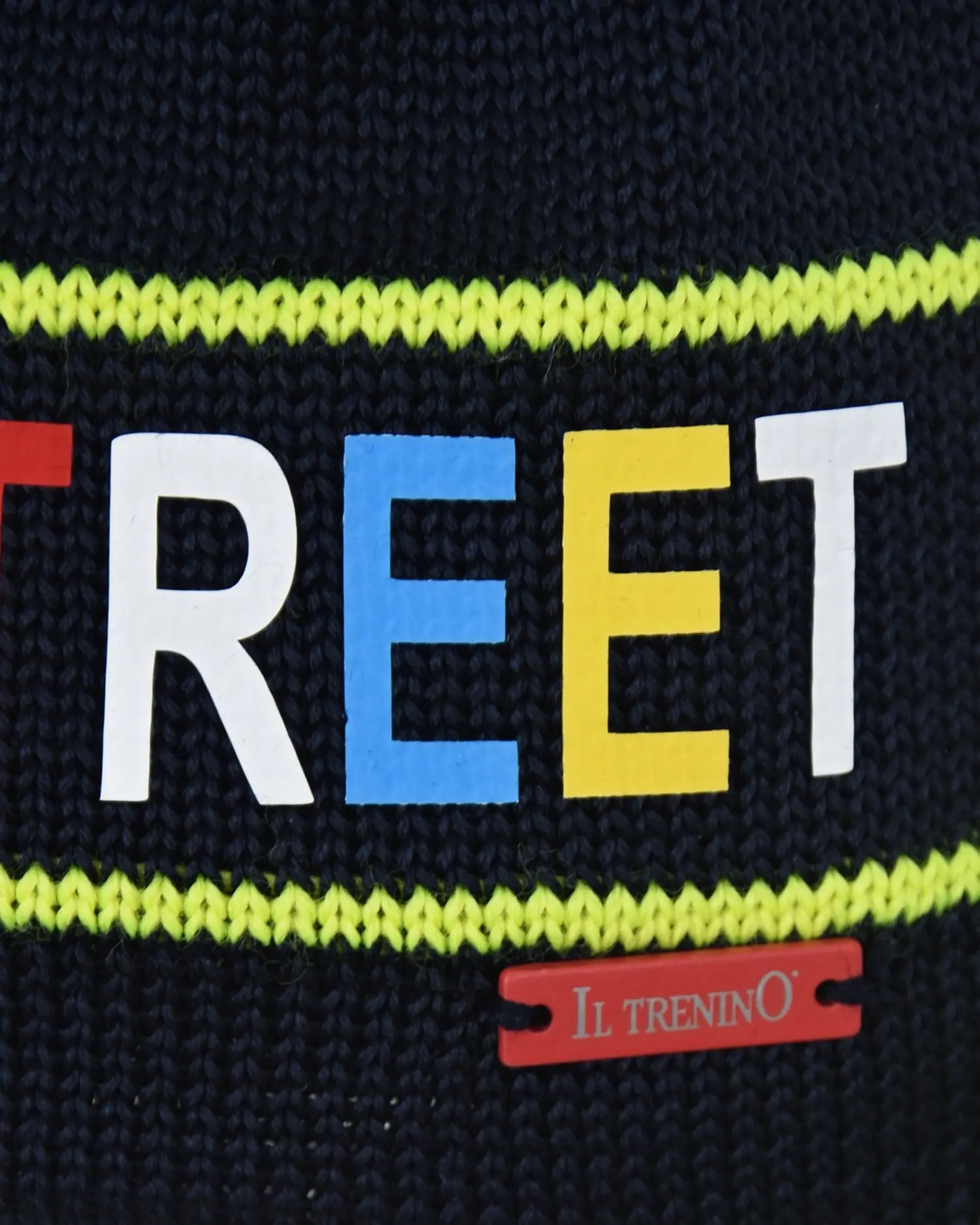 Темно-синяя шапка с принтом "Hype Street" - изображение 3