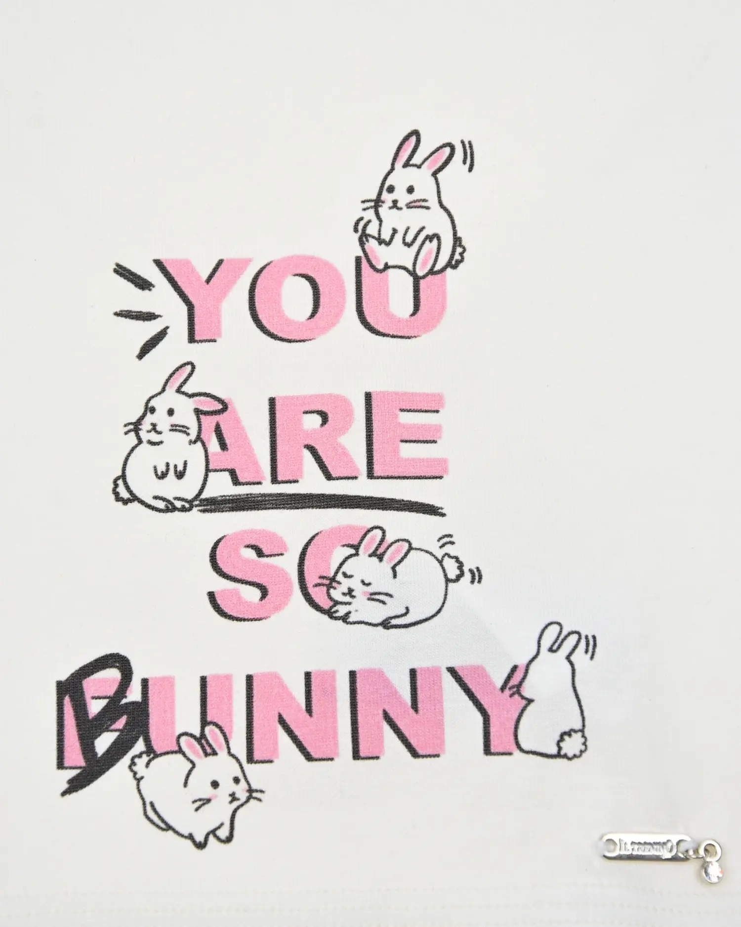 Белая косынка с принтом "You are so bunny" - изображение 3