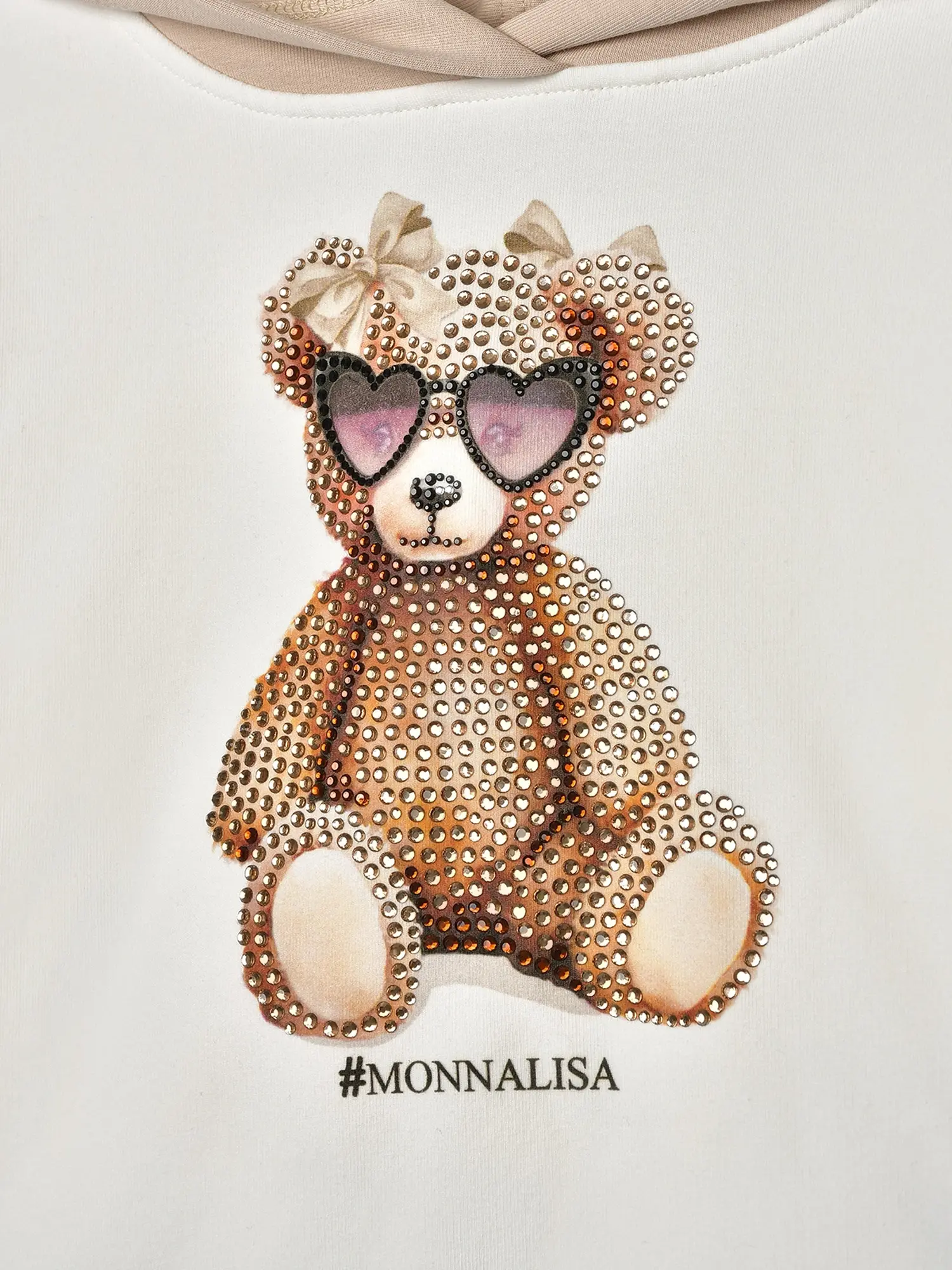 Костюм спортивный, принт мишка в стразах - изображение 6