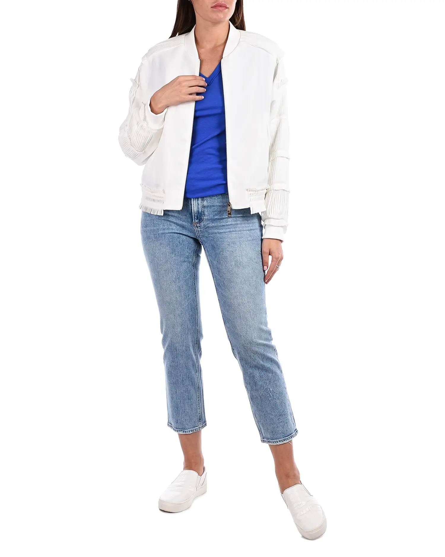 Голубые джинсы для беременных Noella Straight Maternity - изображение 9