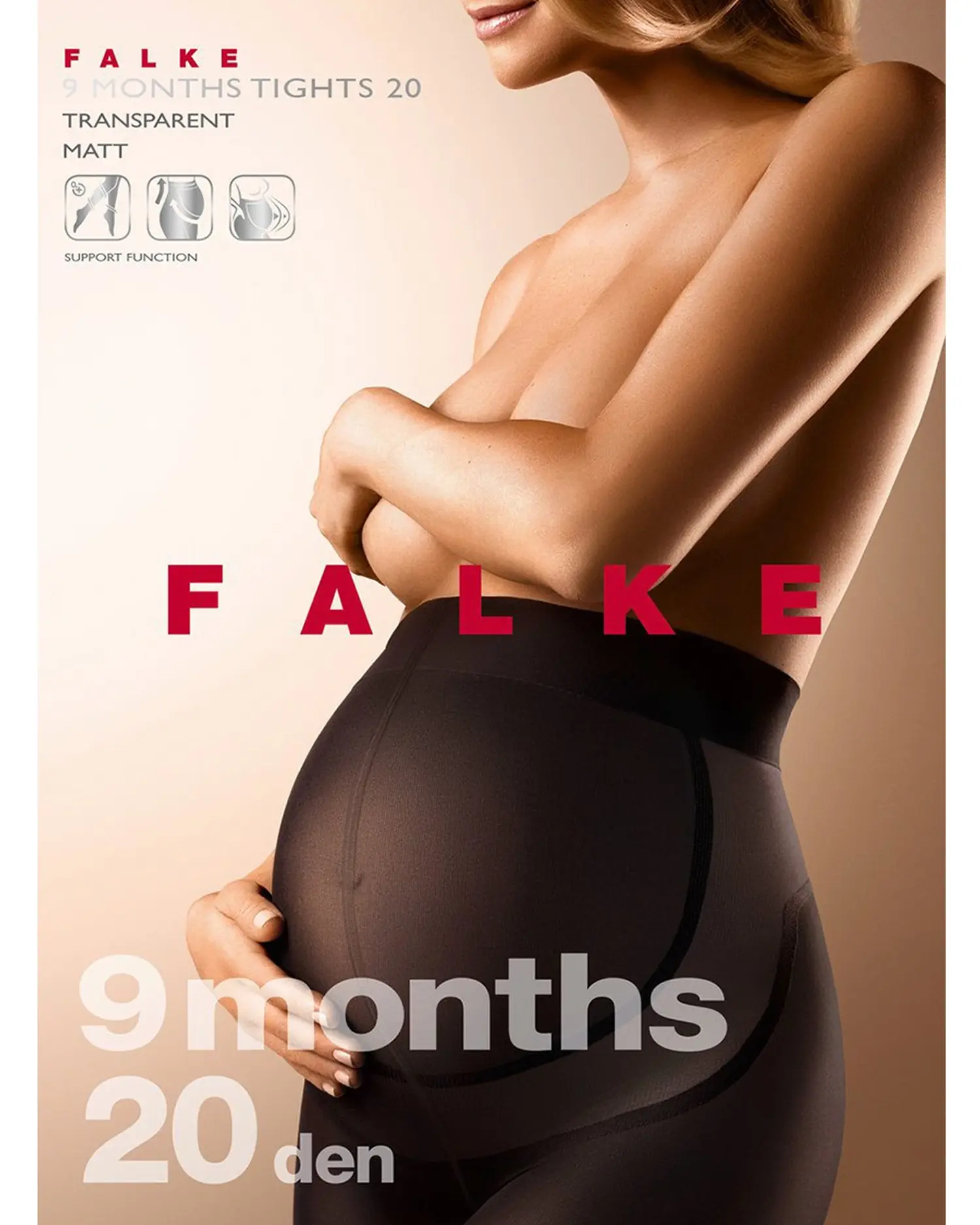 Колготки для беременных "9 months", бежевый  - изображение 1