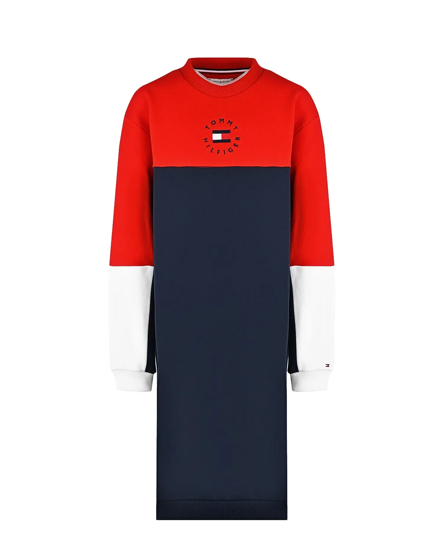 Трикотажное платье в стиле color block - изображение 1