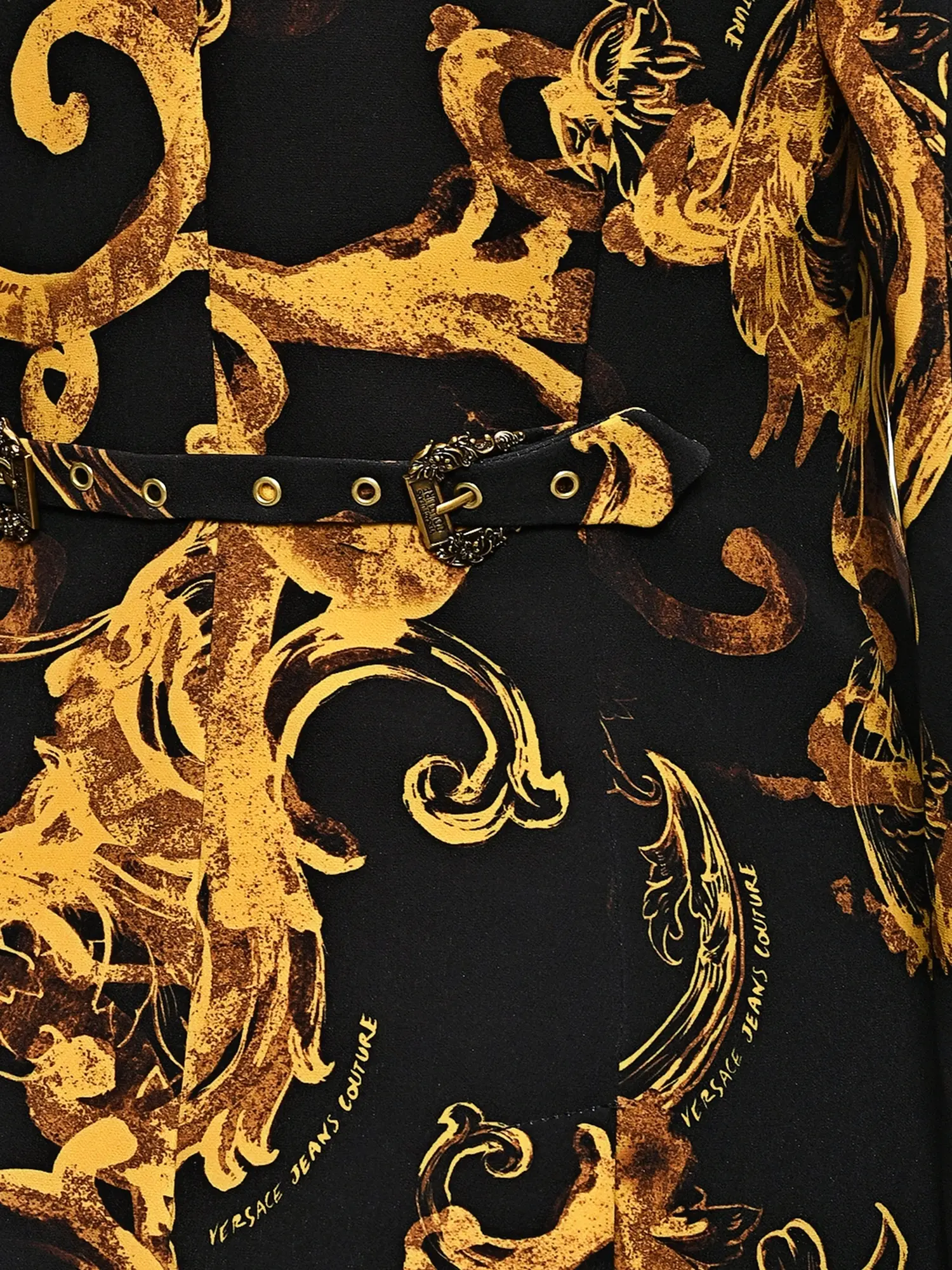 Жакет с орнаментом Versace, черный - изображение 3