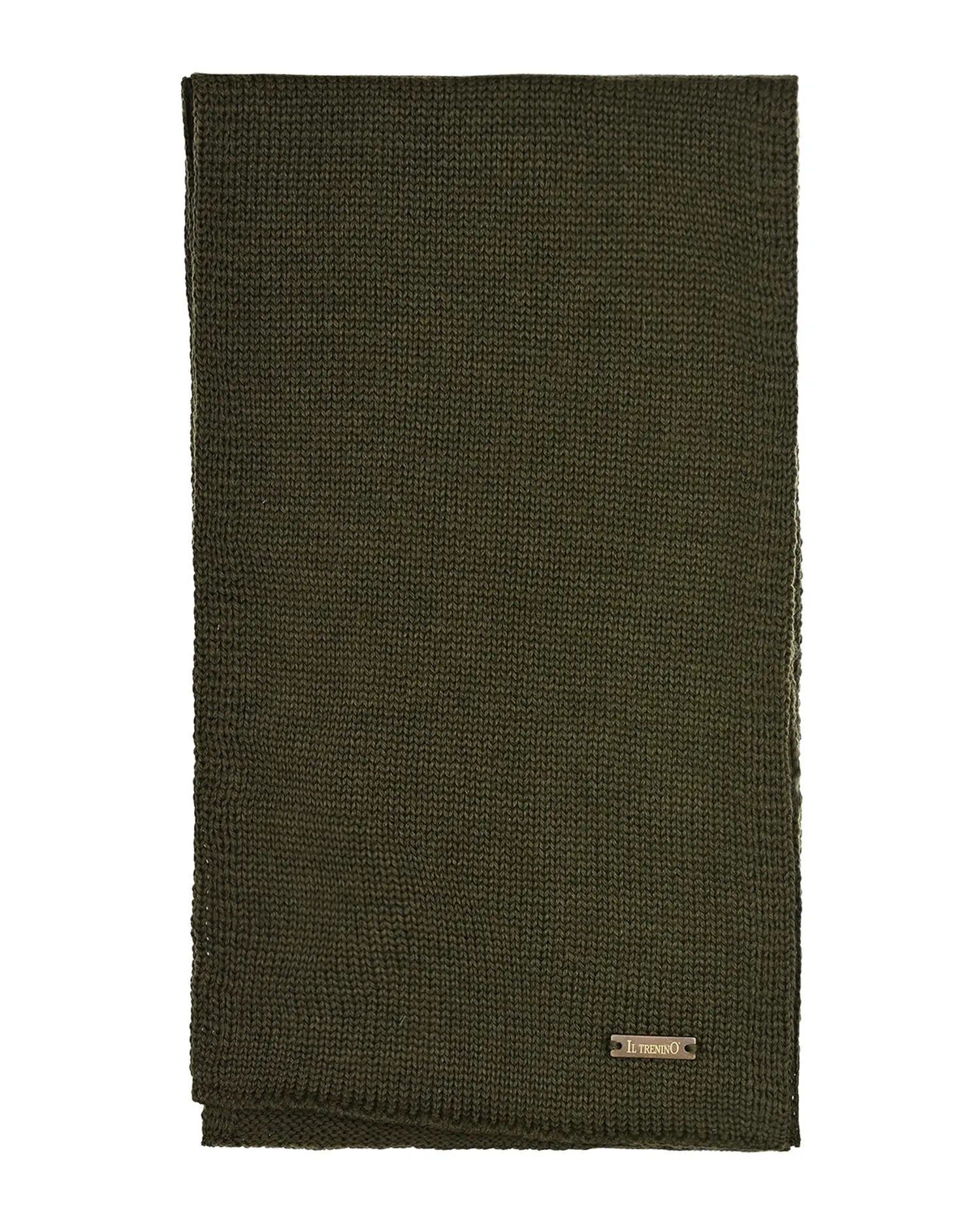 Шарф цвета хаки 134x20 см. - изображение 2