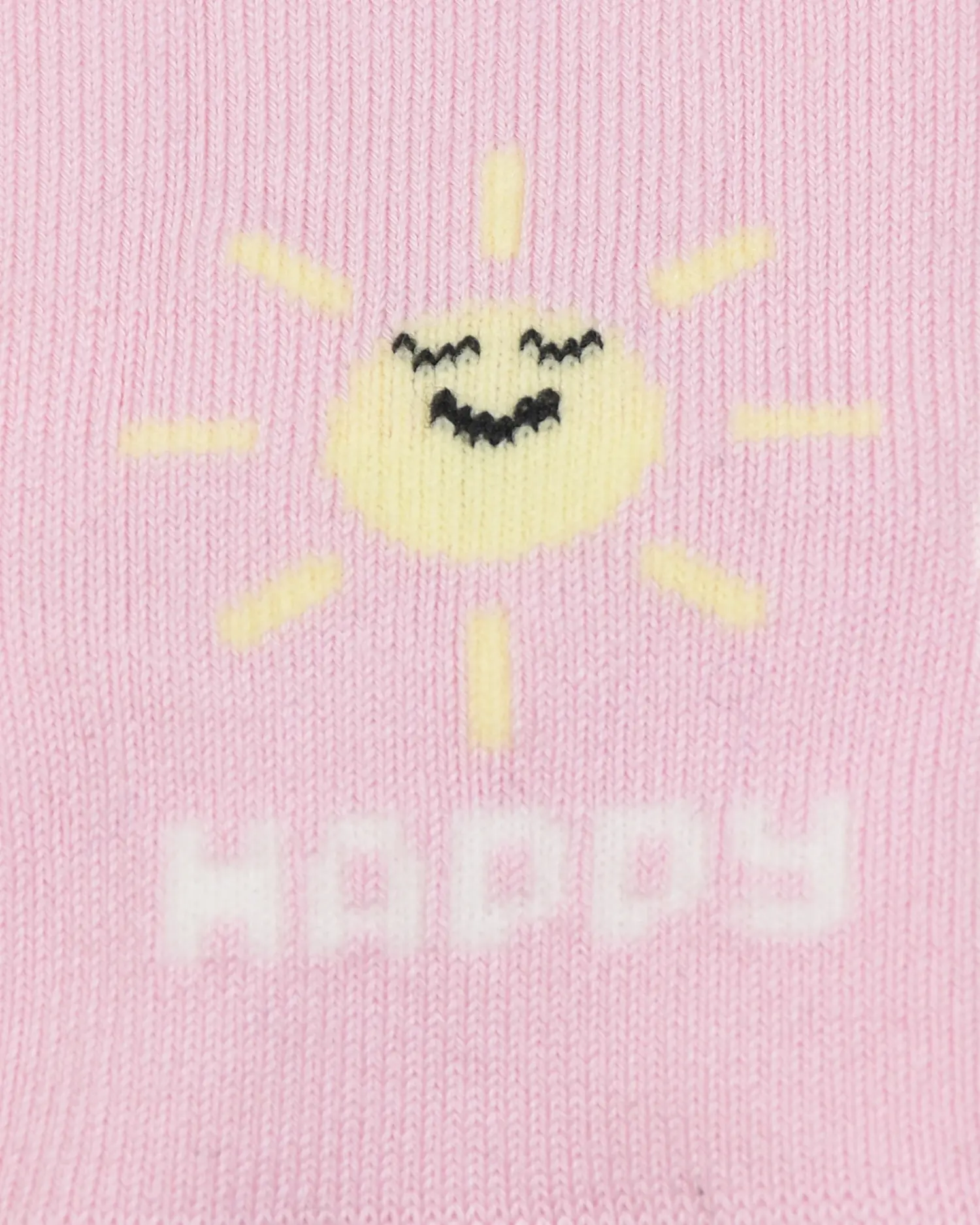 Розовые носки с принтом "Happy Days" - изображение 2