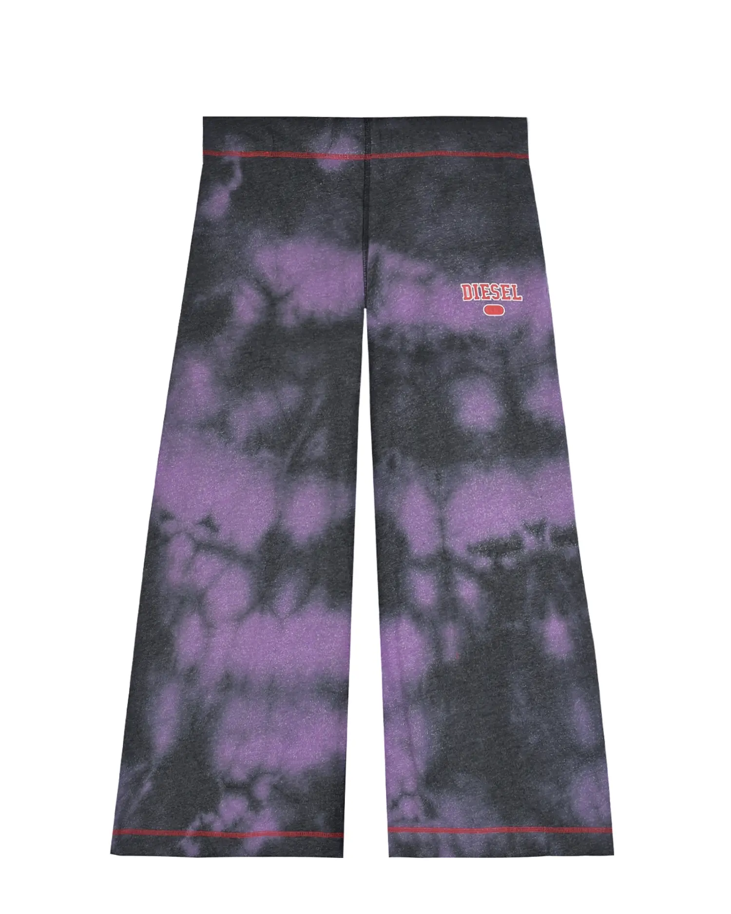 Широкие спортивные брюки с принтом tie-dye - изображение 1