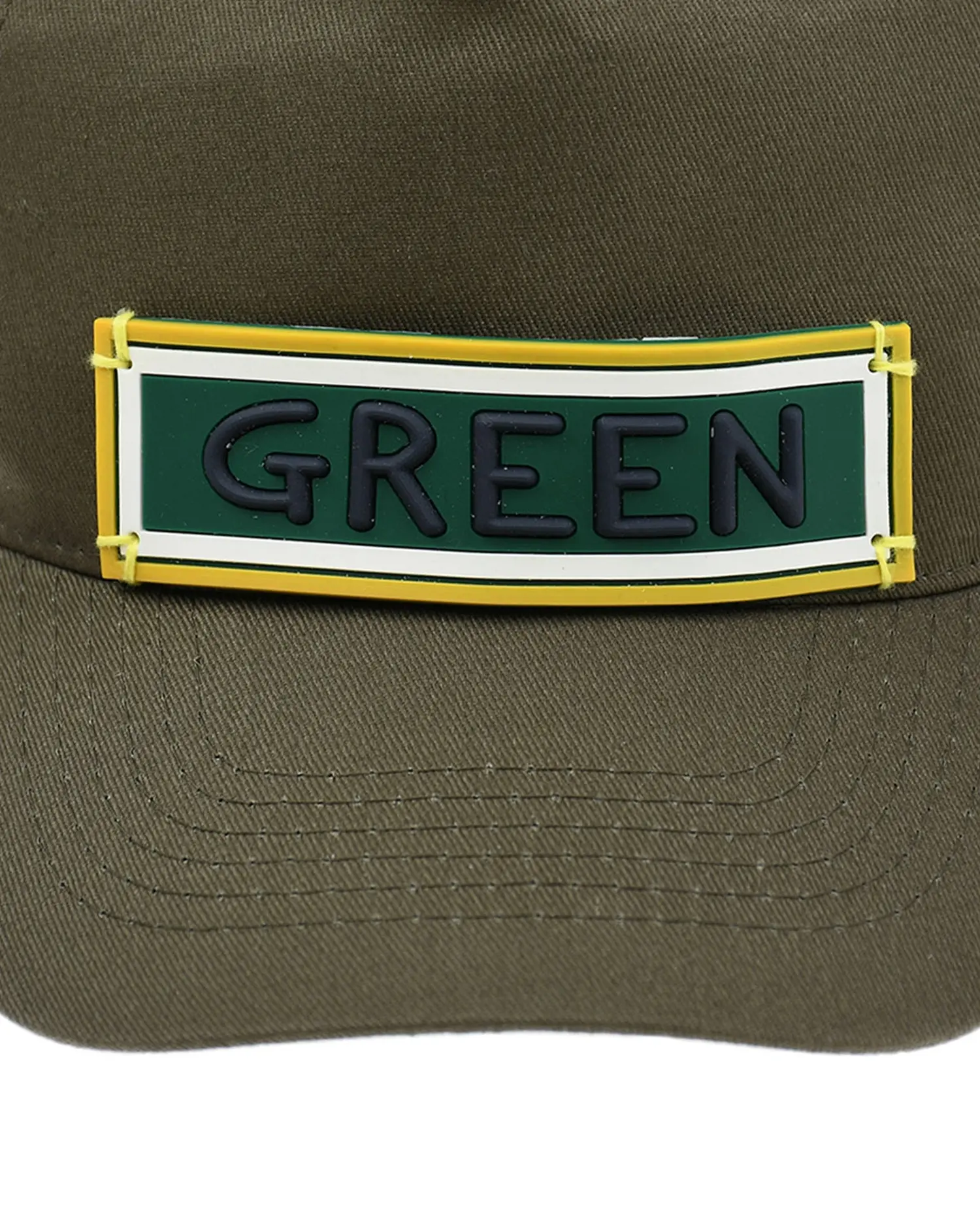 Кепка цвета хаки с патчем "Green" - изображение 3