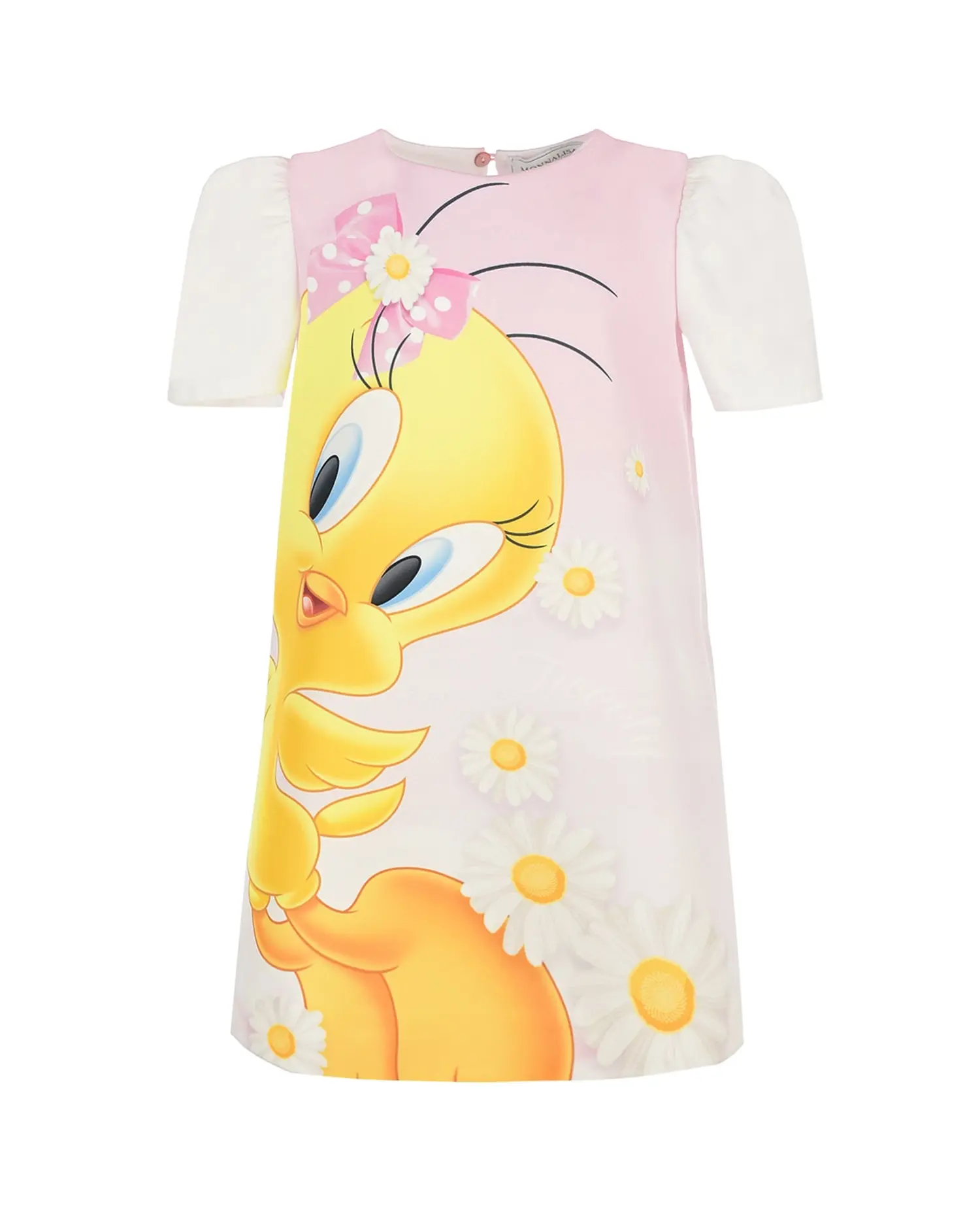 Розовое платье с принтом "Tweety"