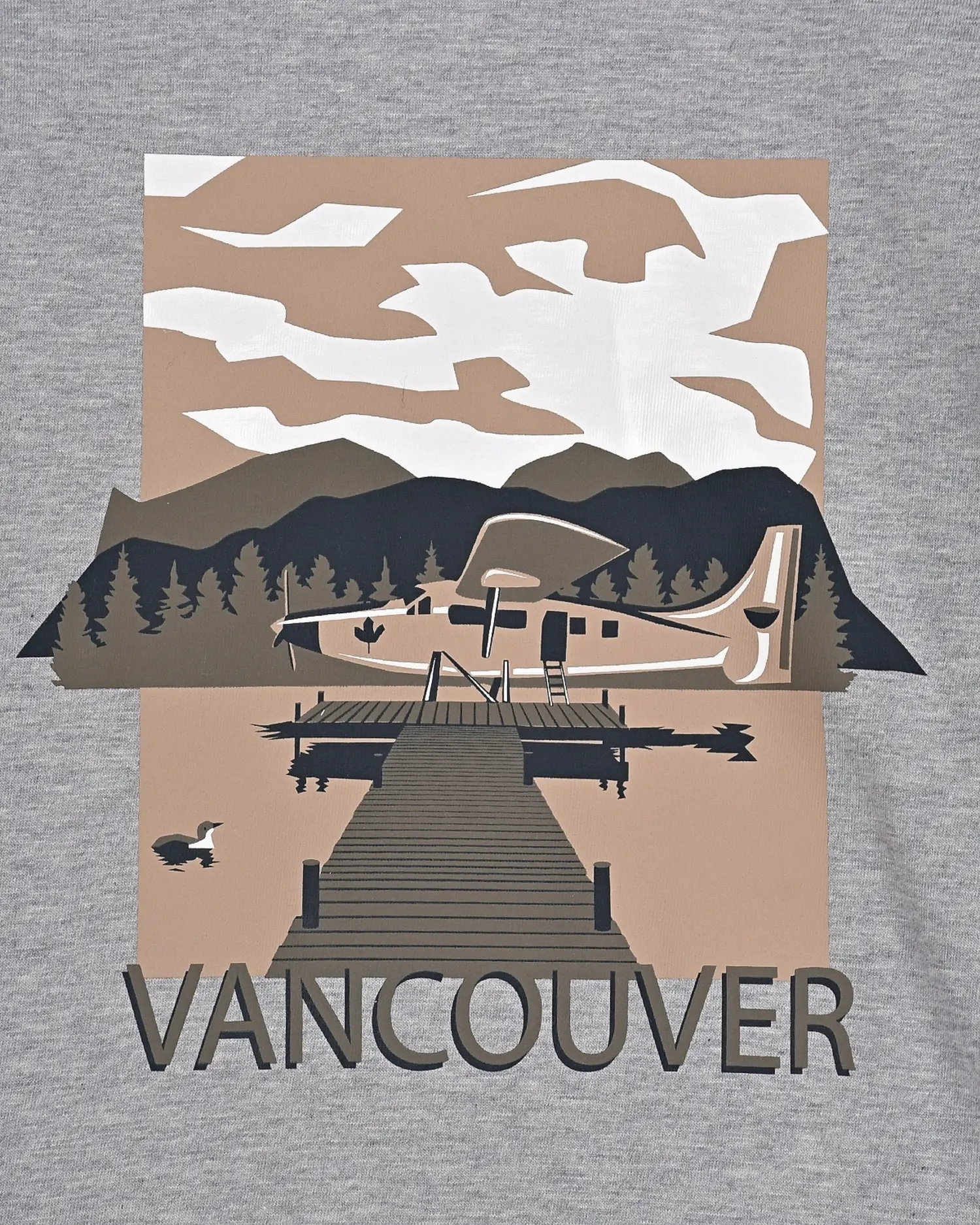 Толстовка с принтом "VANCOUVER", серая - изображение 4