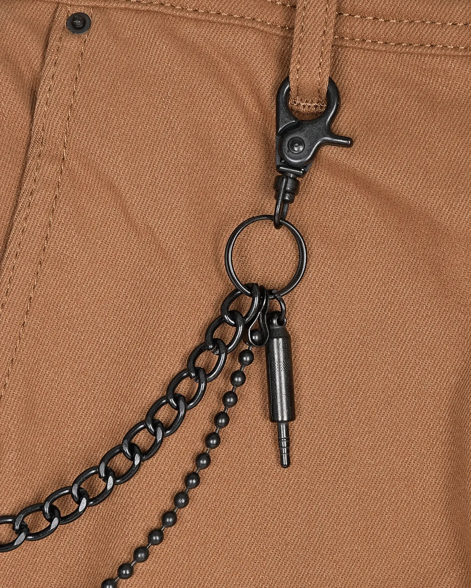 Джинсы slim cropped, бежевые - изображение 3