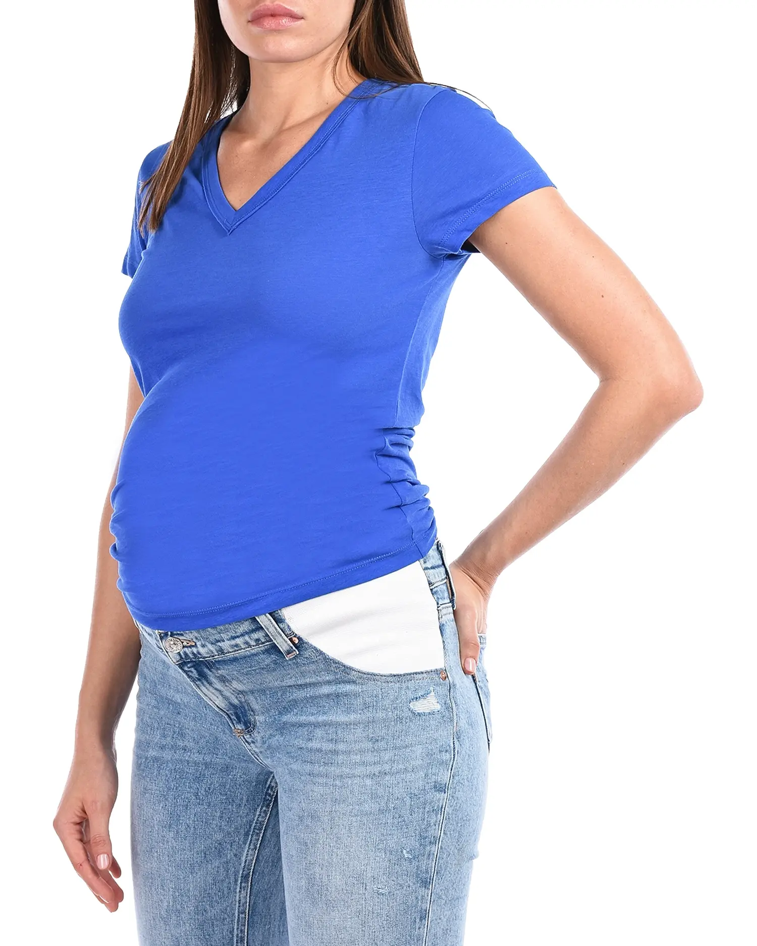 Голубые джинсы для беременных Noella Straight Maternity - изображение 13