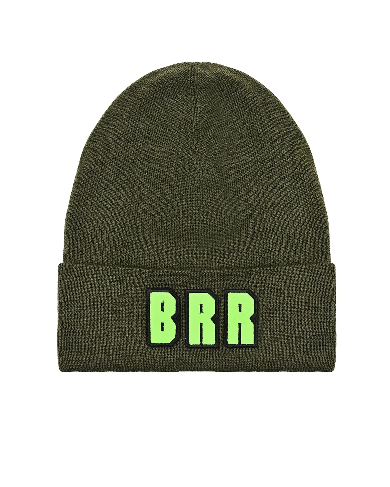 Шапка цвета хаки с нашивкой BRR - изображение 1