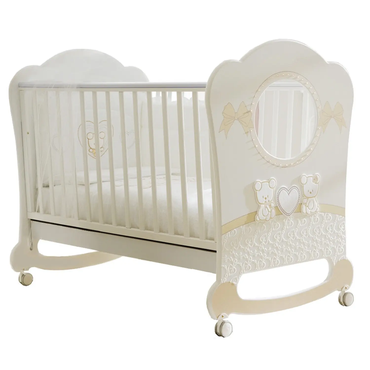 Кровать Pali Smart Maison Bebe Oblo белый/магнолия