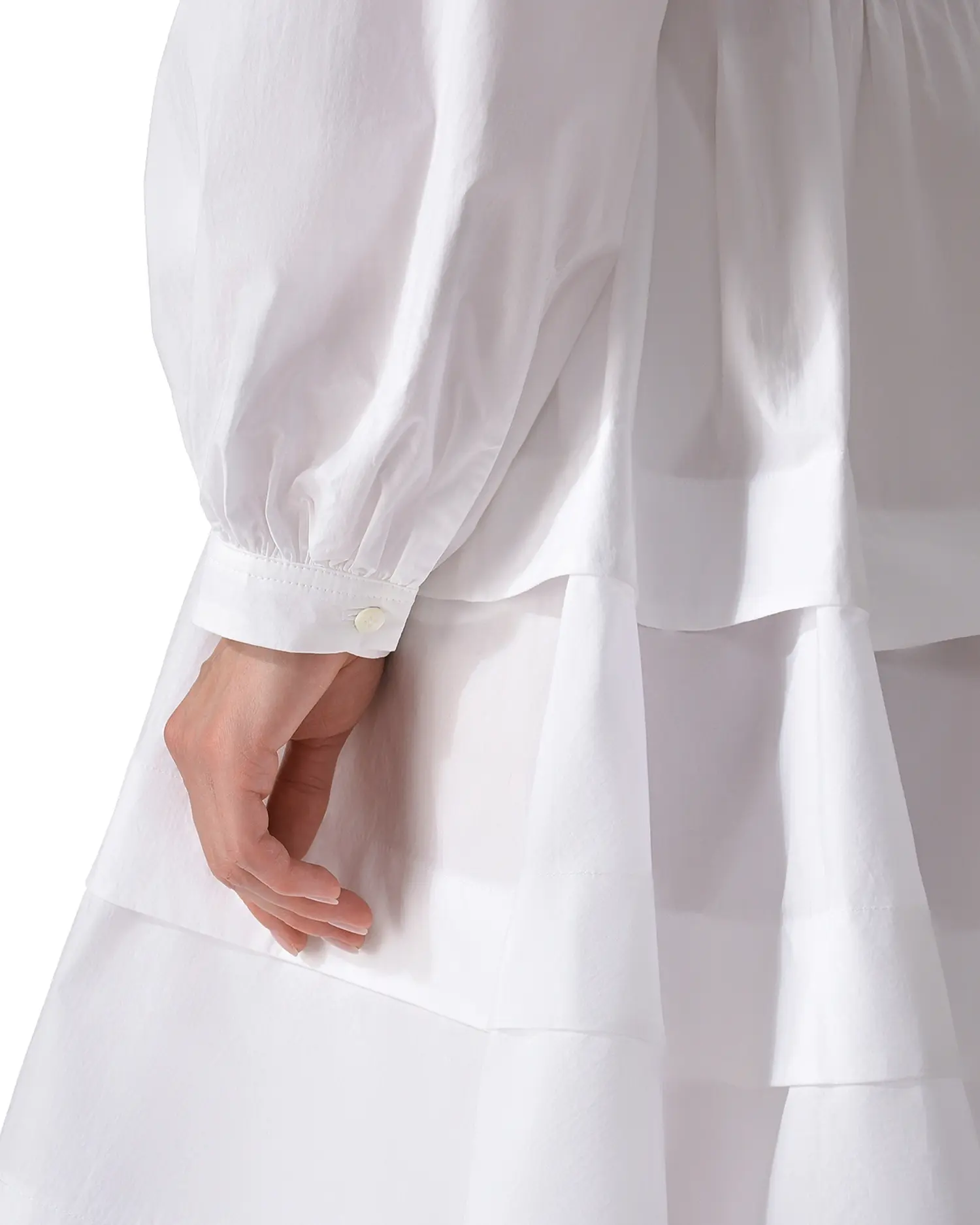 Белое приталенное платье - изображение 8