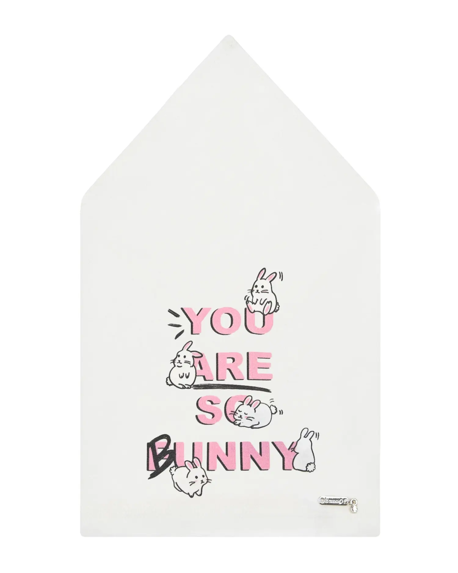 Белая косынка с принтом "You are so bunny" - изображение 1