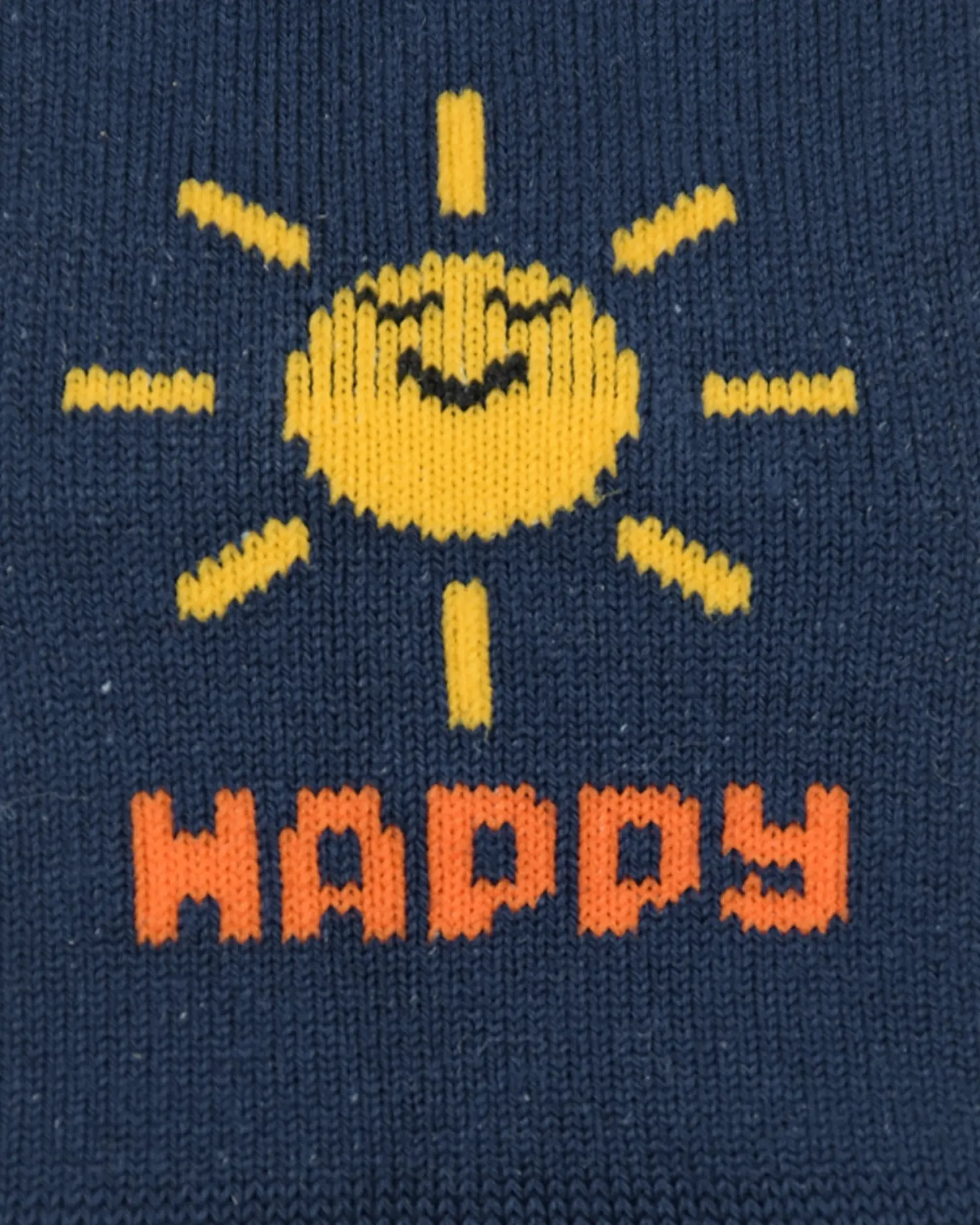 Темно-синие носки с принтом "Happy Days" - изображение 2