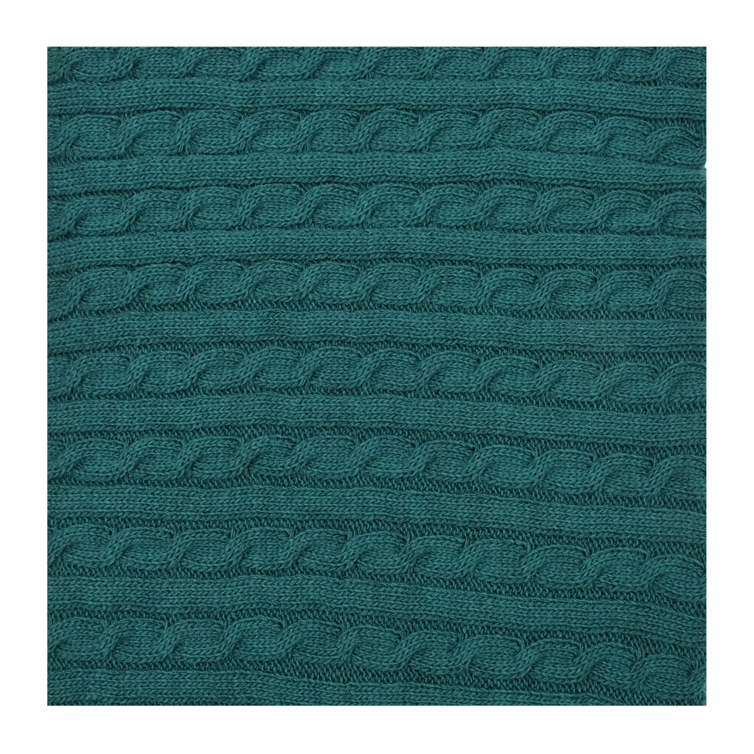 Зеленый плед из шерсти, 100x80 см - изображение 2