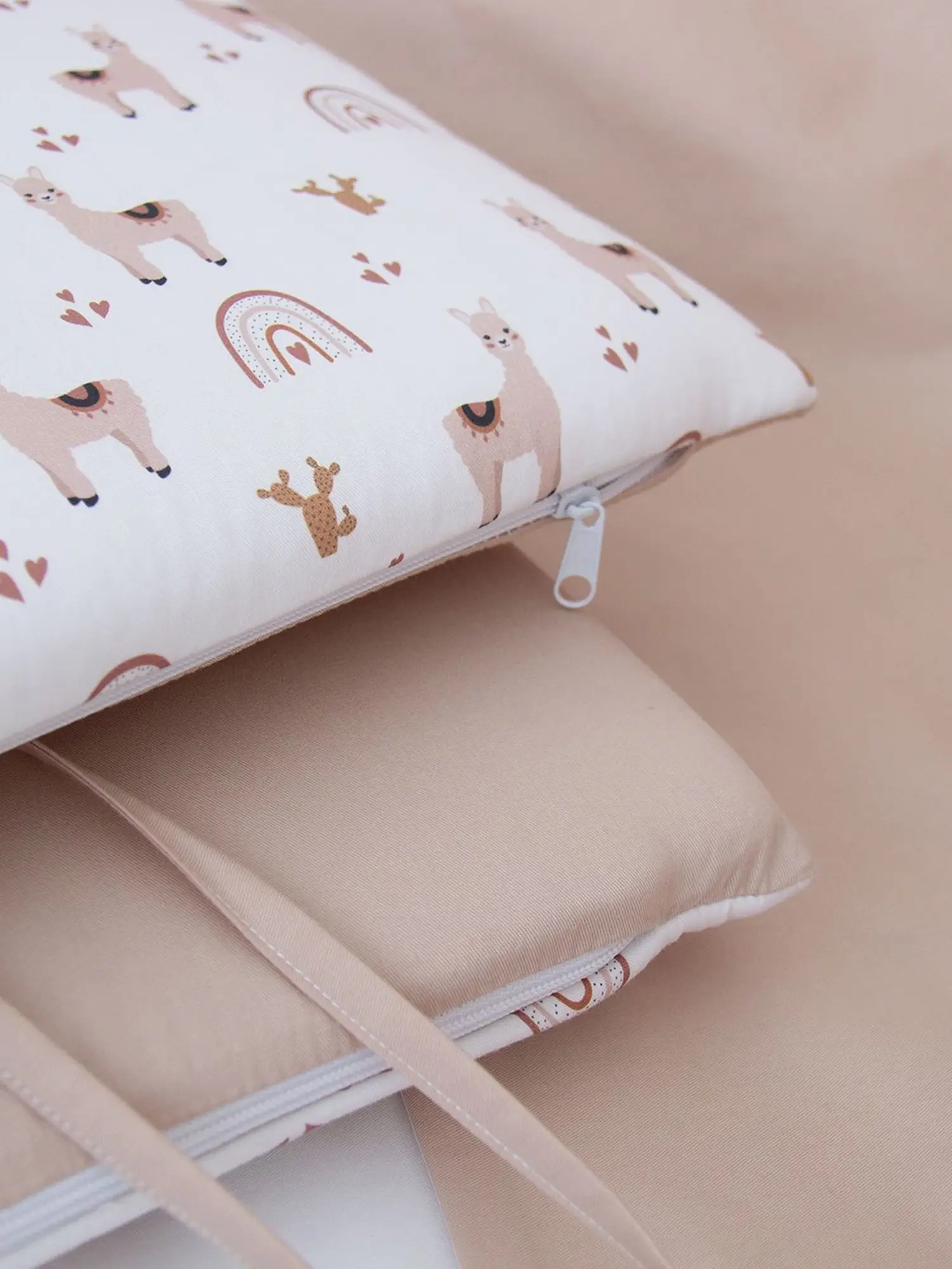 Мягкие бортики для кроватки KIDI soft «Лама» - изображение 2