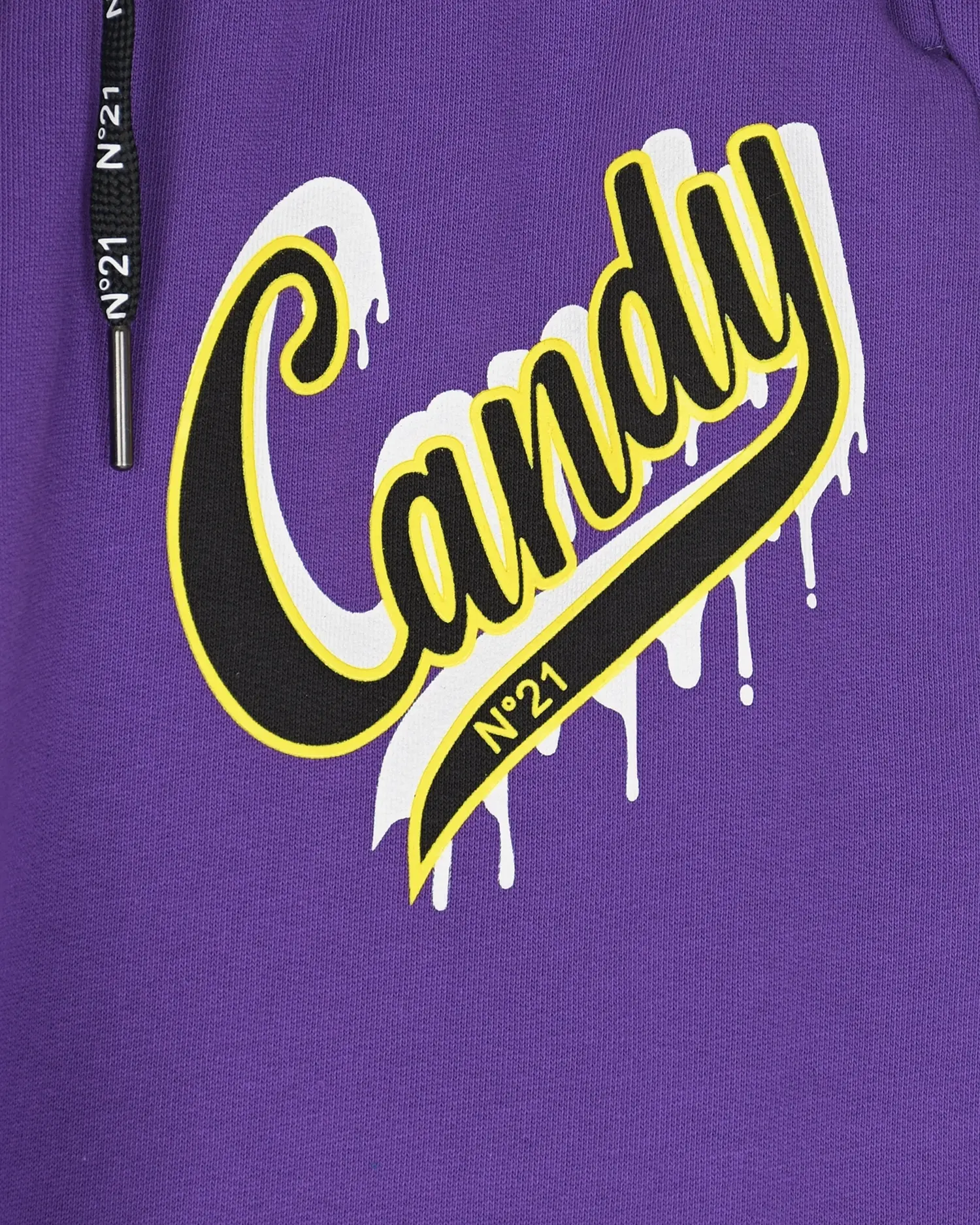 Фиолетовые спортивные брюки с принтом "Candy" - изображение 3