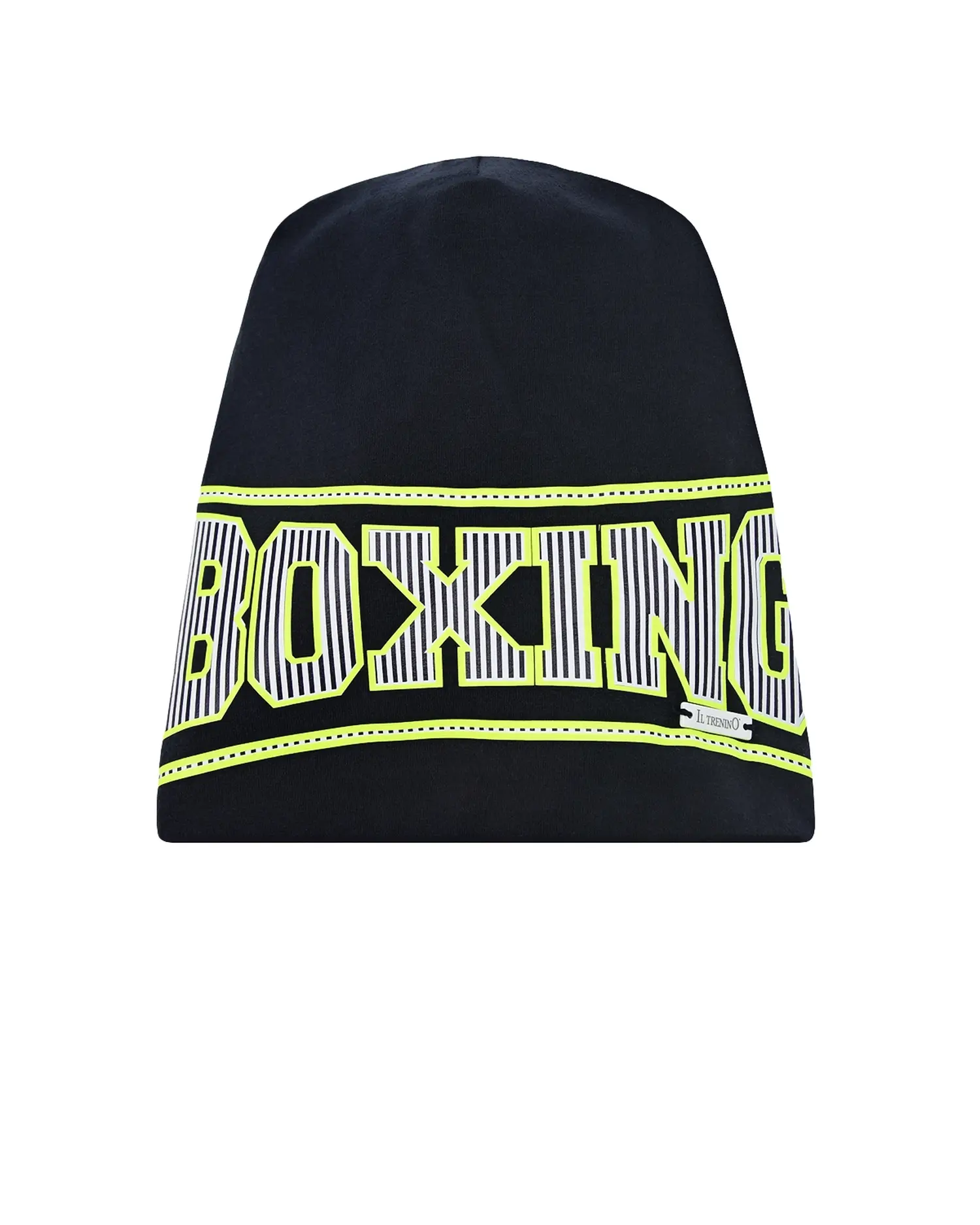 Темно-синяя шапка с принтом "Boxing" - изображение 1