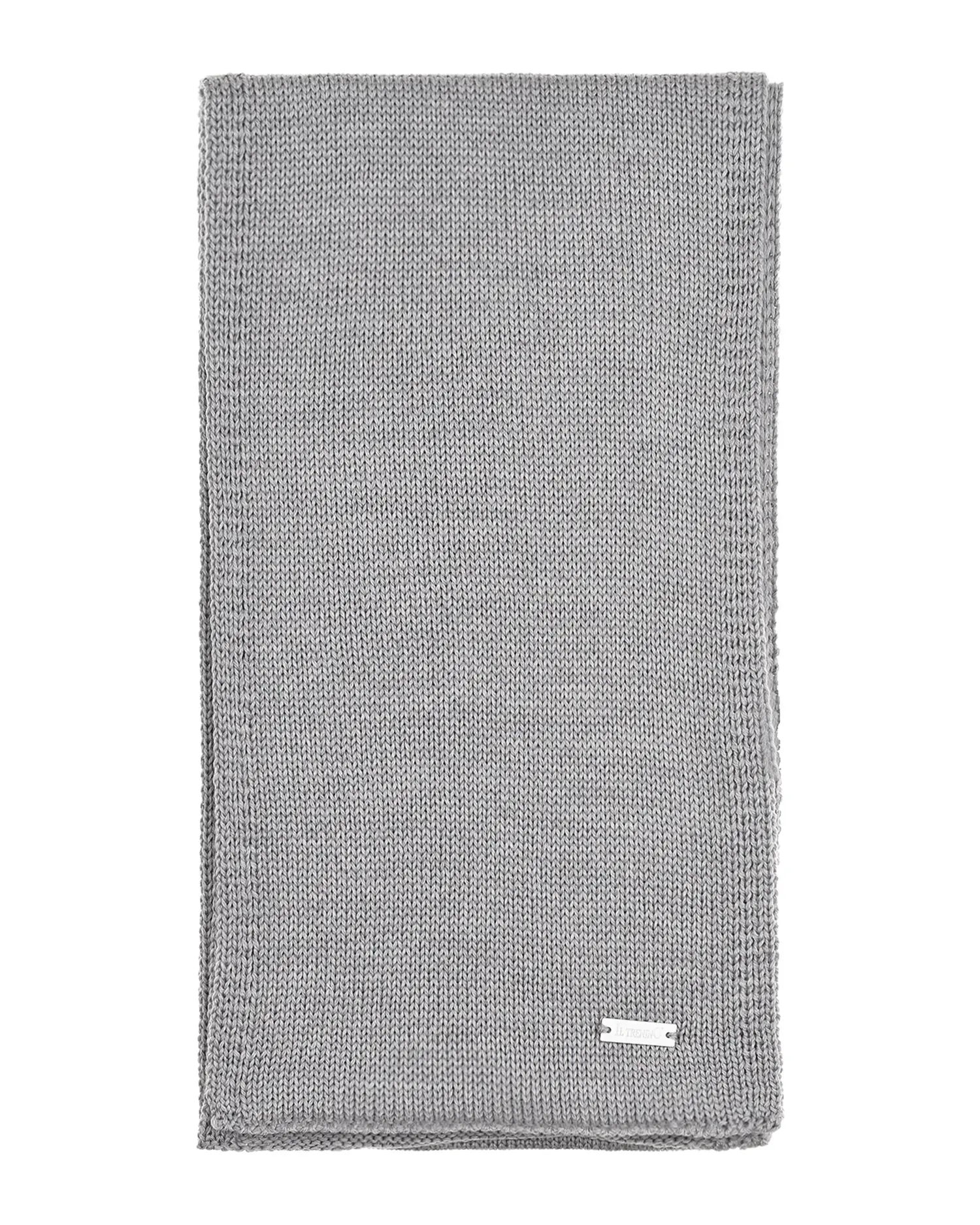 Серый шарф 134х20 см. - изображение 2