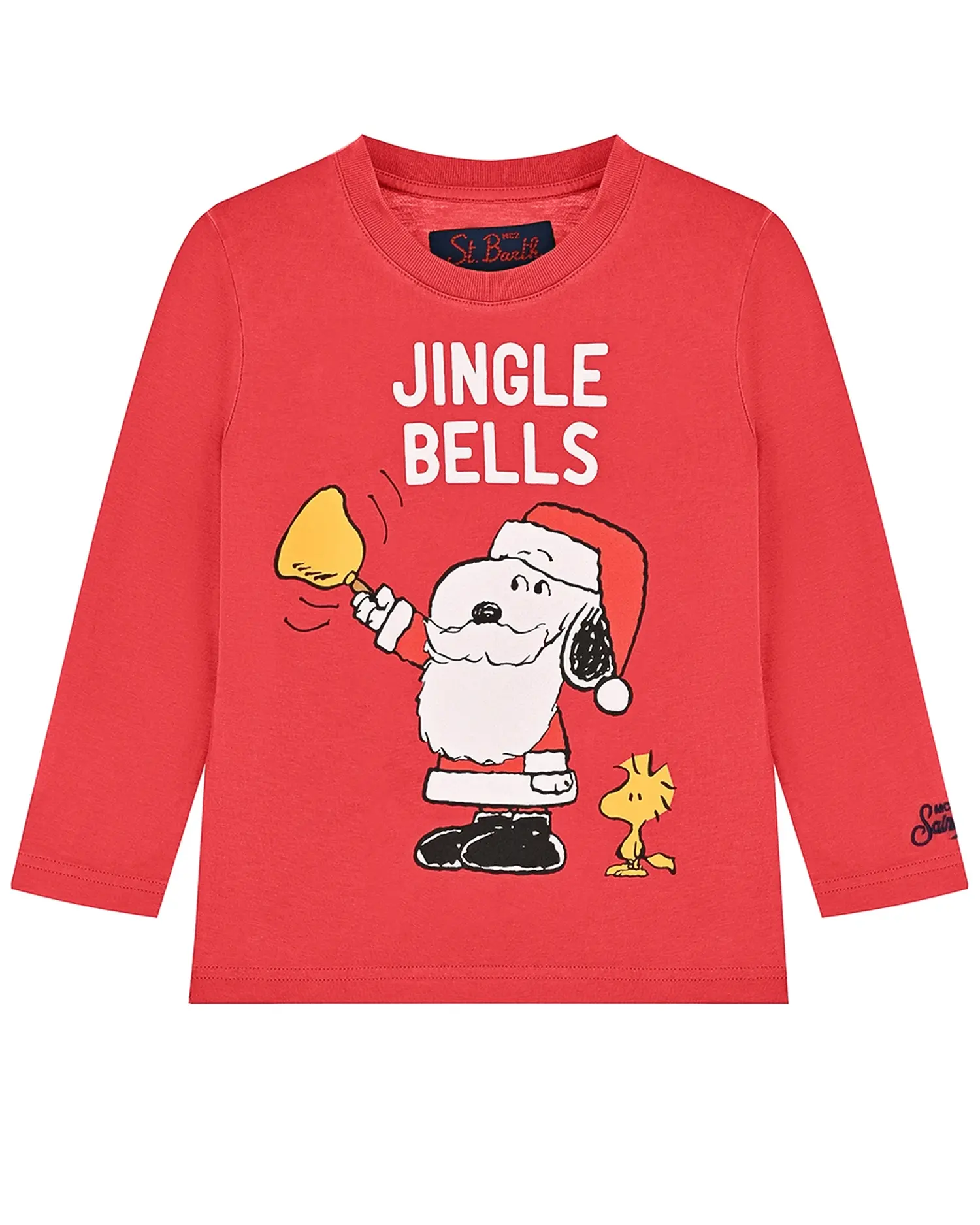 Красная толстовка с принтом "jingle bells" - изображение 1