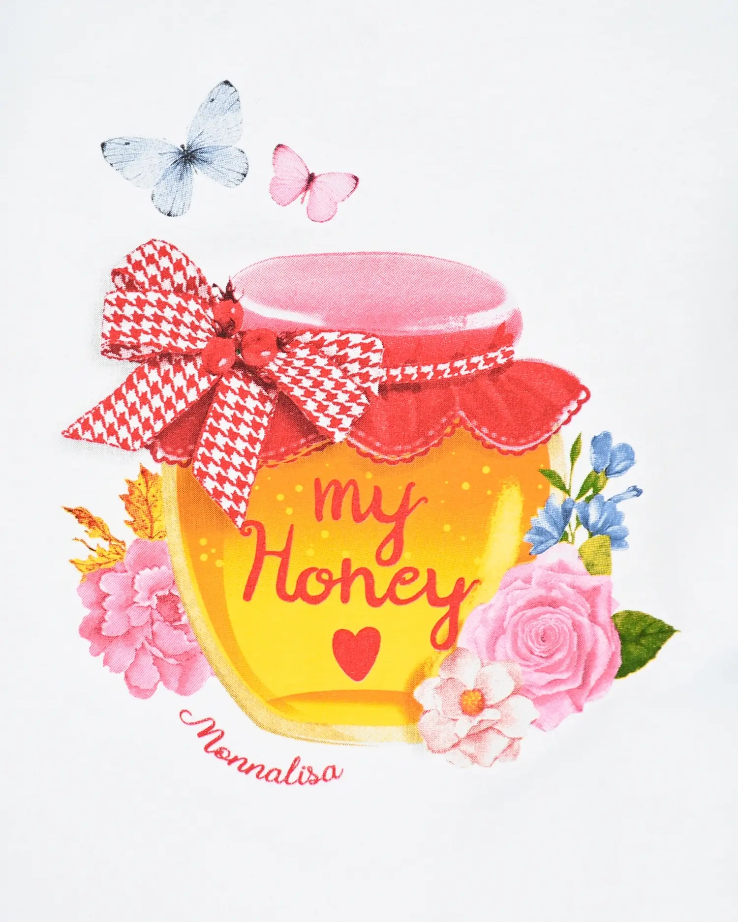 Белая толстовка с принтом "my honey" - изображение 3