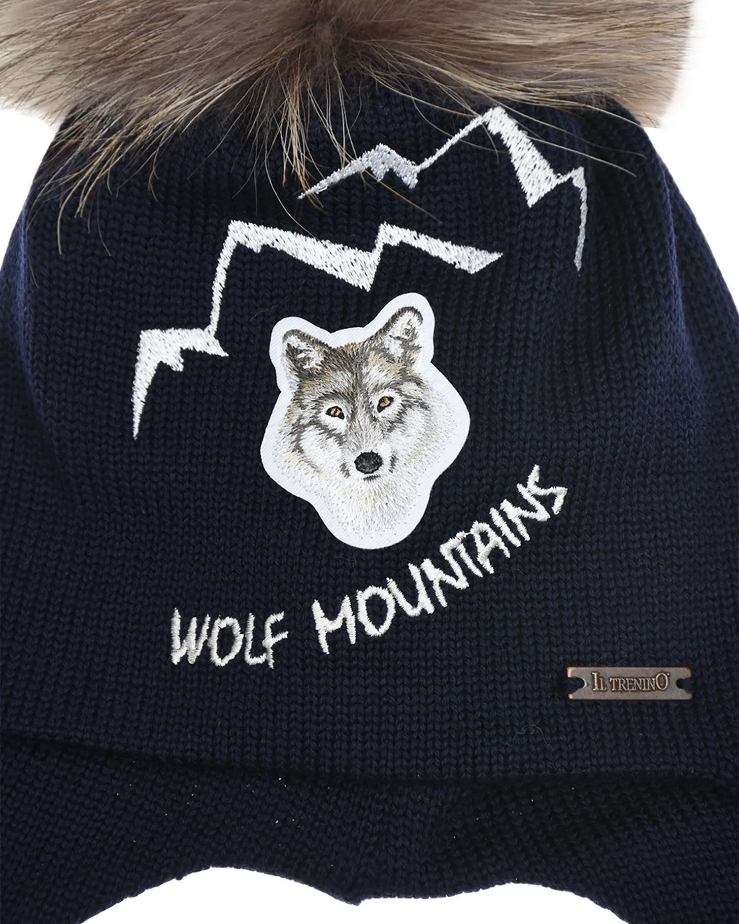 Шерстяная шапка с принтом "Wolf Mountains"  - изображение 3