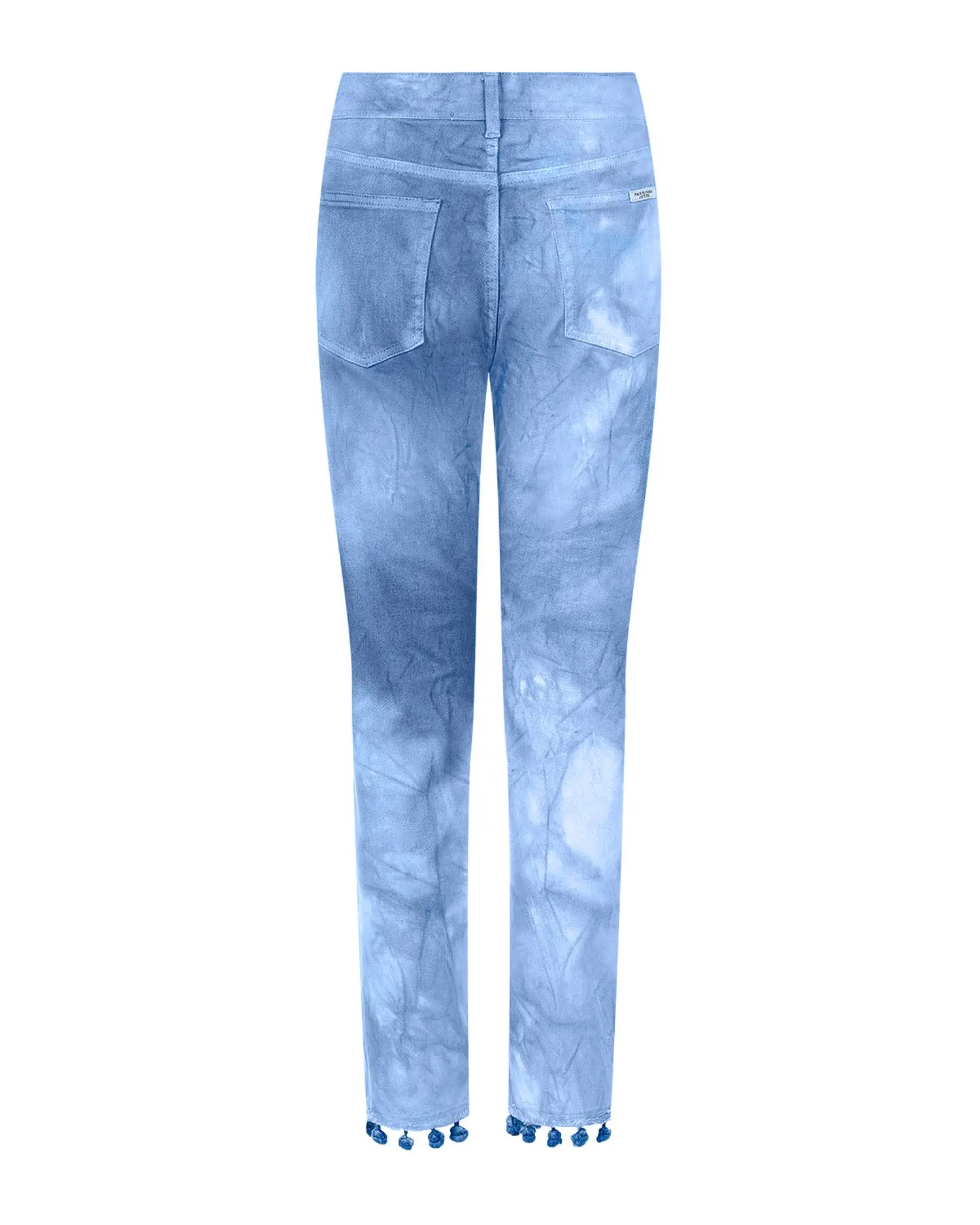 Синие джинсы с эффектом tie-dye - изображение 4