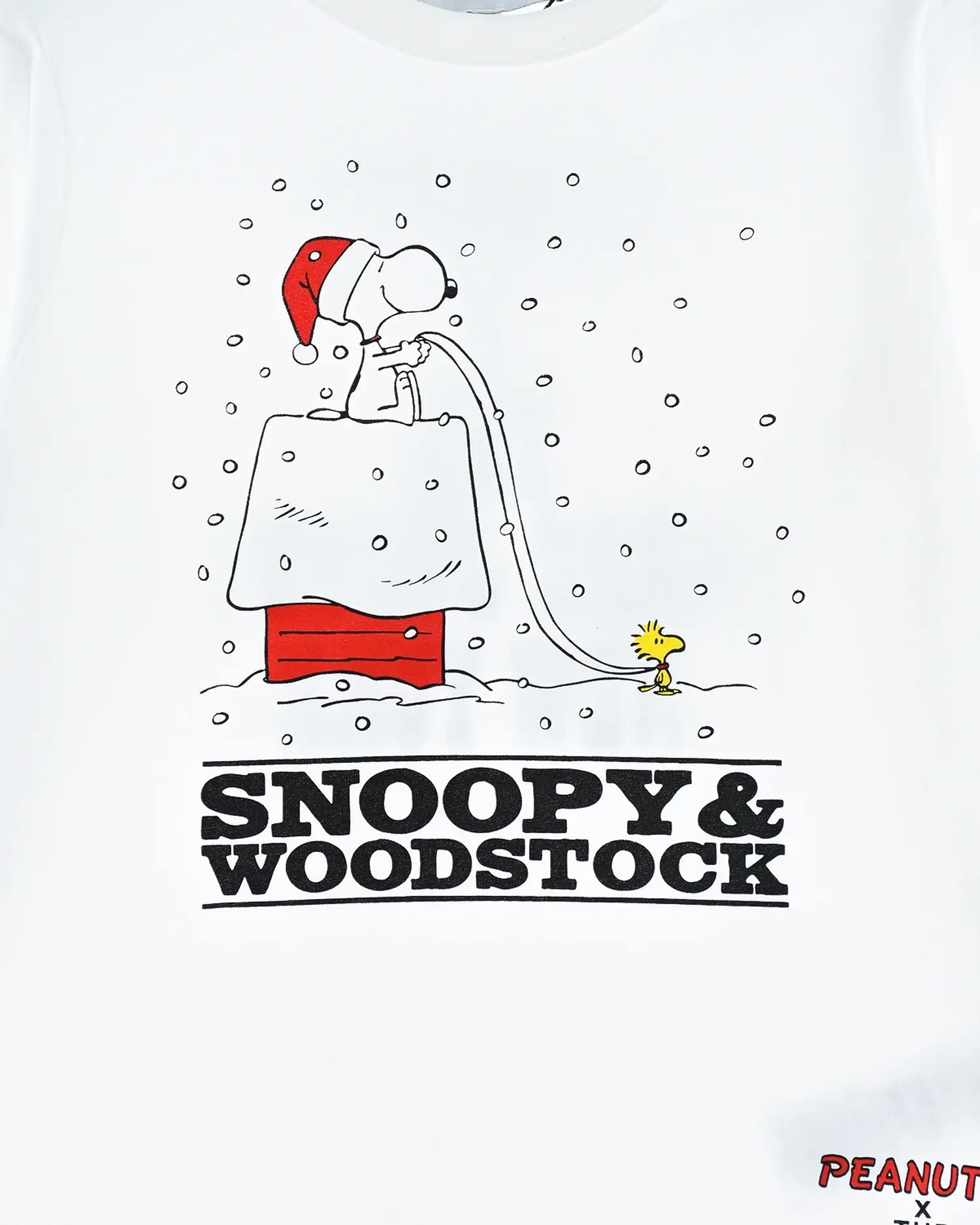 Белая толстовка с принтом "Snoopy and Woodstock" - изображение 3