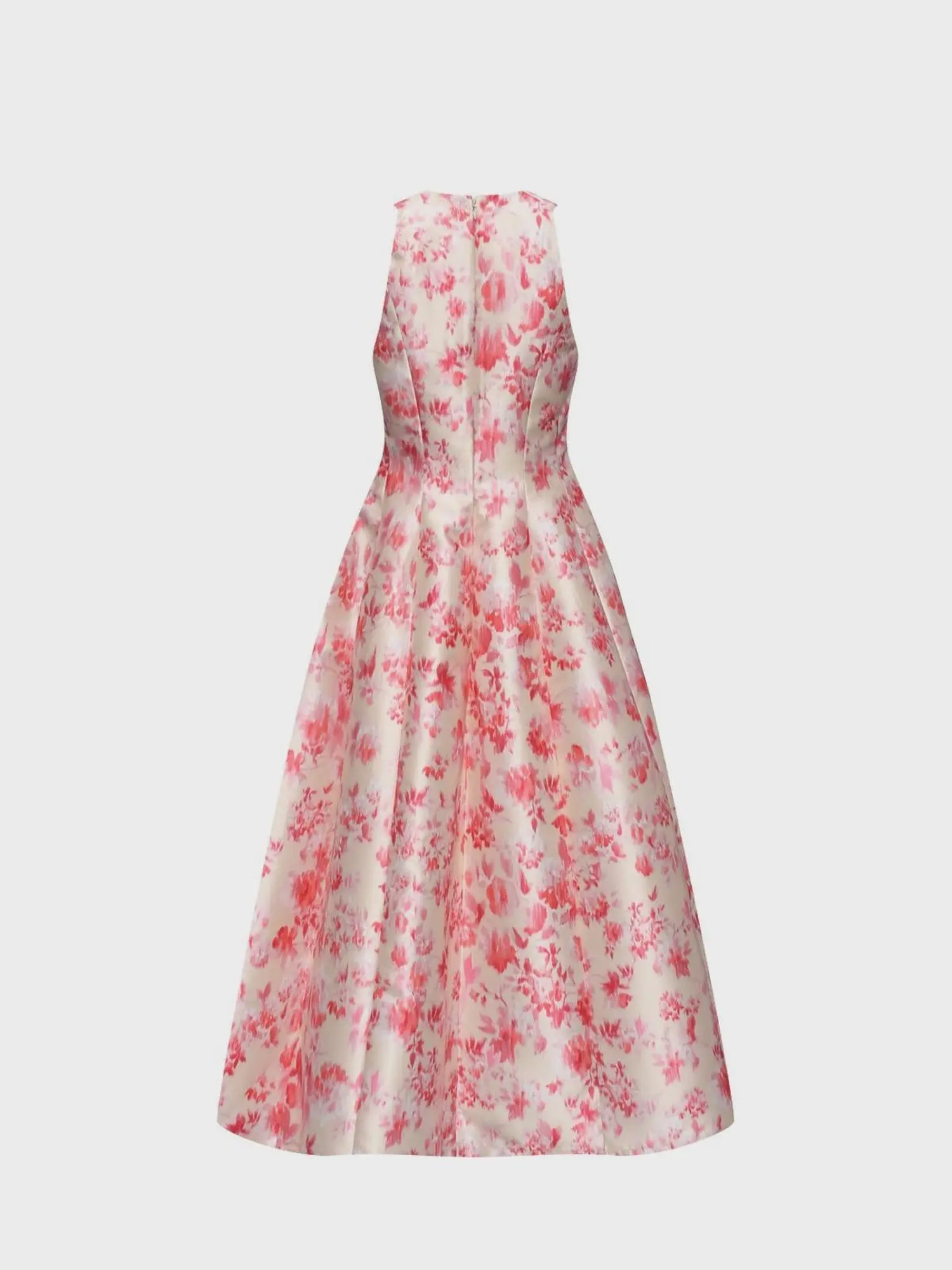 Корсетное платье из атласа с цветочным принтом в стиле Dior - изображение 5