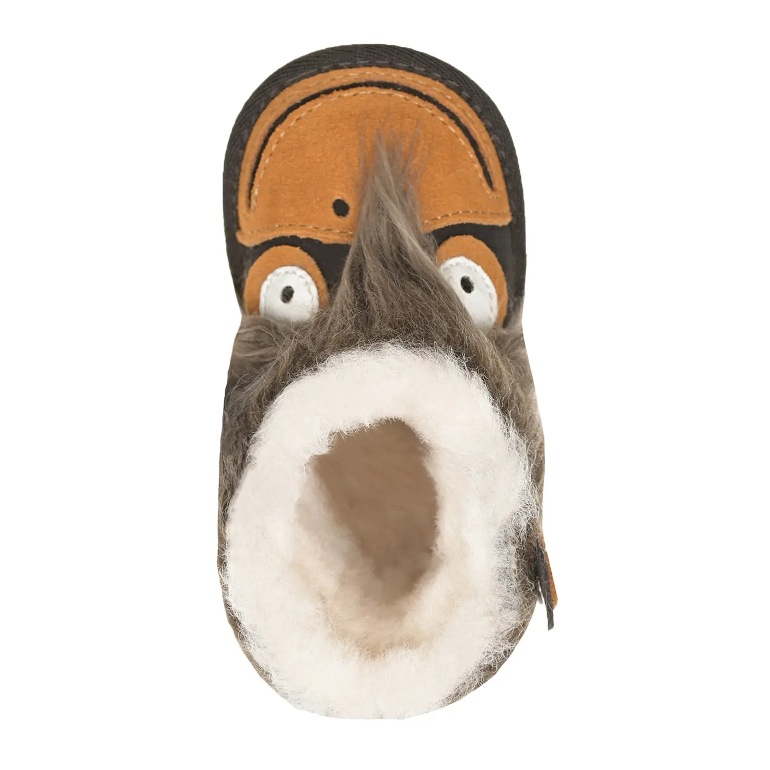 Коричневые угги с декором "обезьяна" - изображение 4