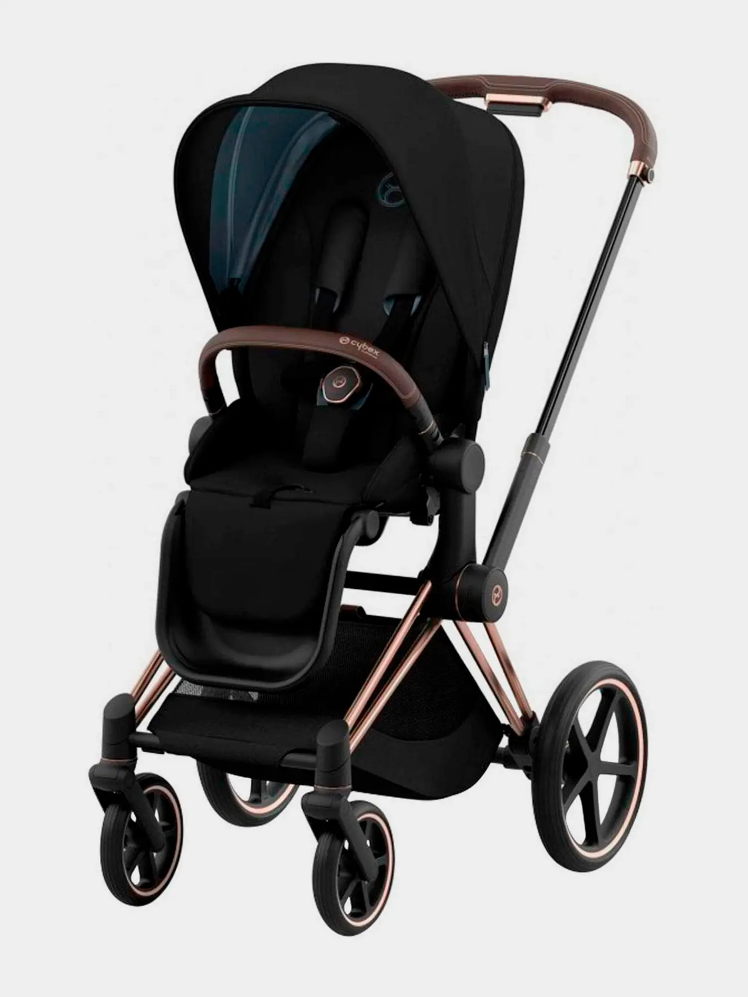 Коляска 2 в 1 Priam IV Rosegold, цвет Sepia Black - изображение 2