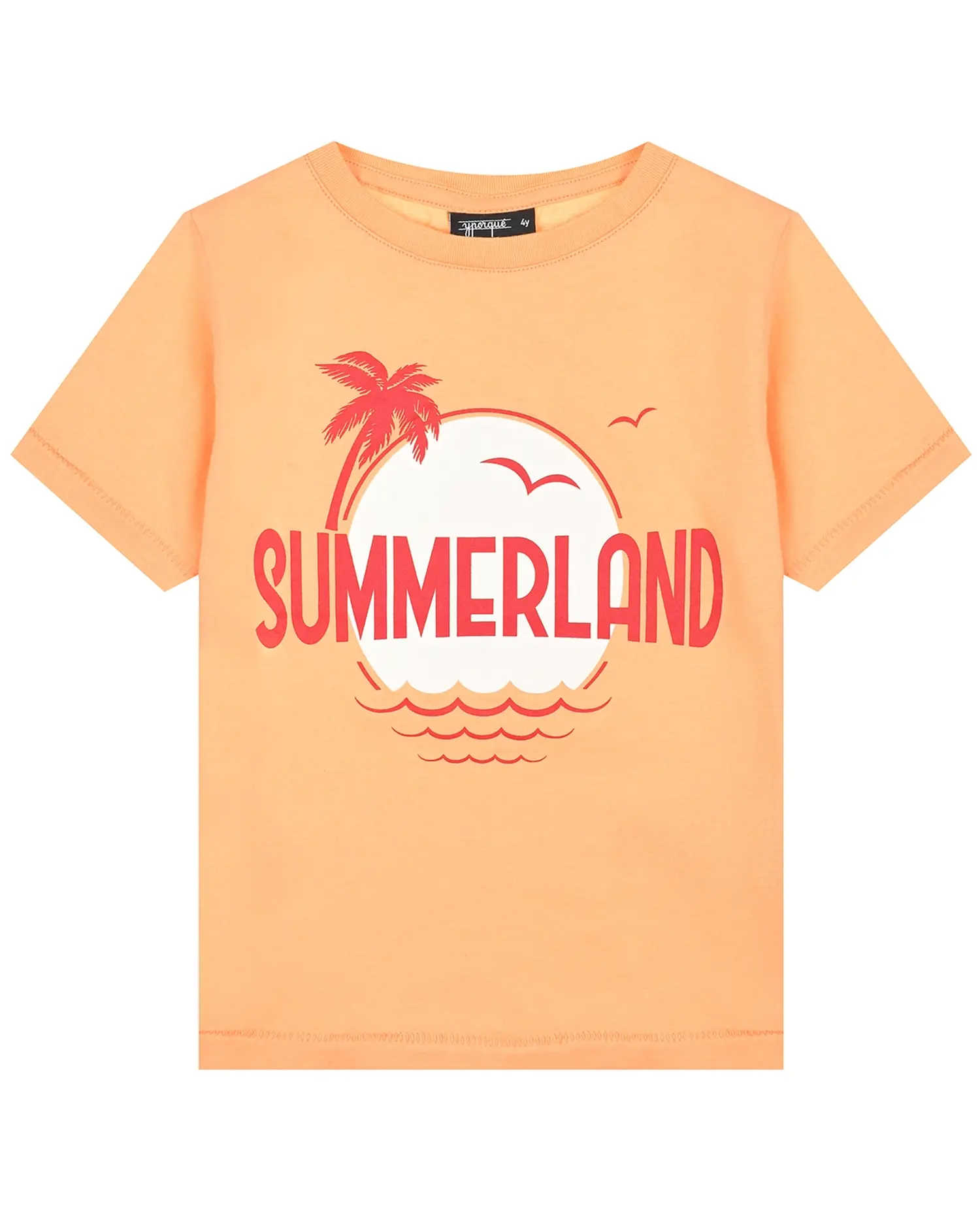 Оранжевая футболка с принтом "SUMMERLAND"