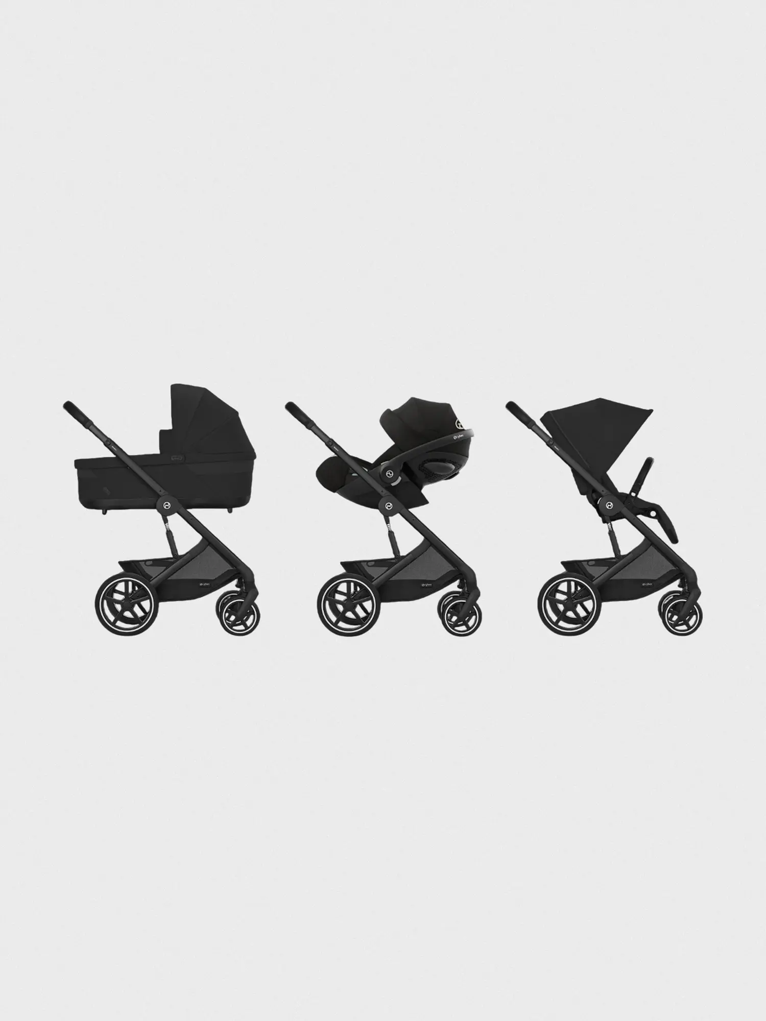 Коляска 3 в 1 Balios S Lux Moon Black с автокреслом Cybex Aton S2 i-Size - изображение 9
