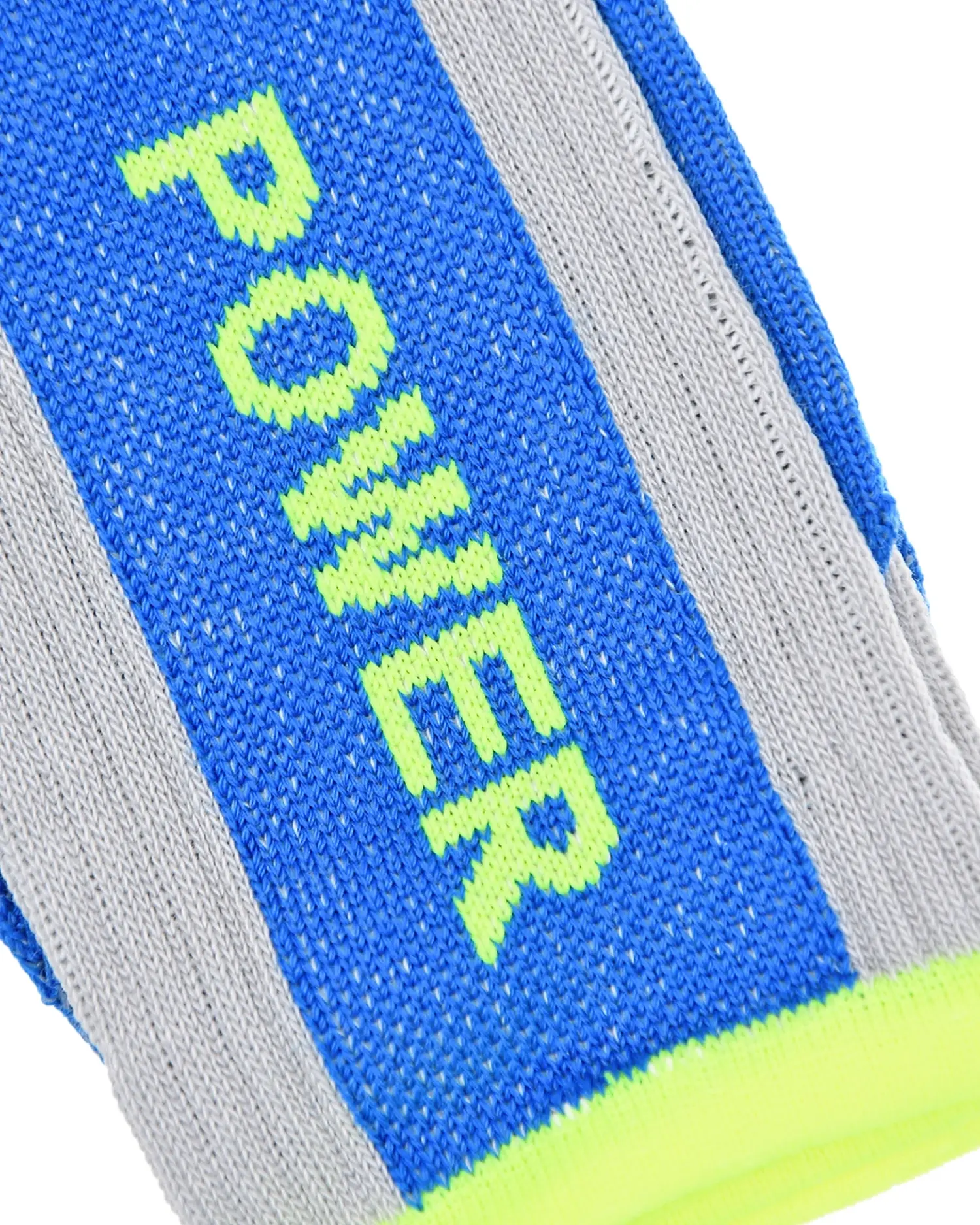 Синие носки с принтом "power" - изображение 2